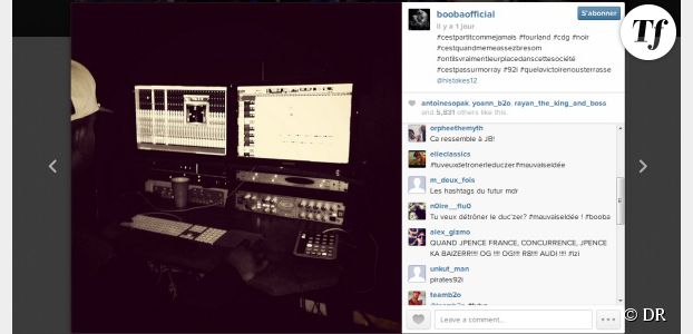 Booba travaille à fond sur son prochain album (photo) 