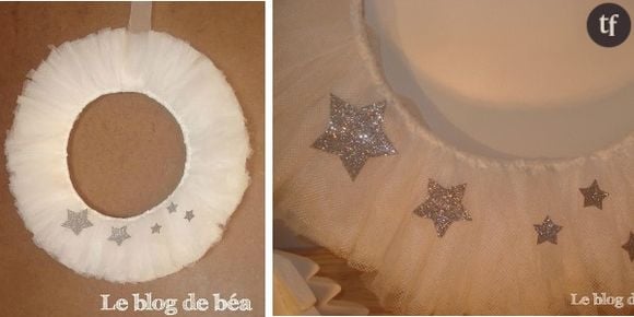 Noël 2013 : comment fabriquer une couronne en tulle ? - DIY