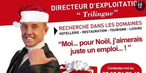 CV original : il s'affiche en 4x3 et vêtu en Père Noël pour trouver du travail