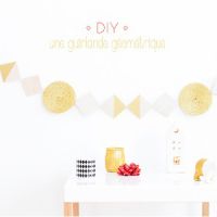 Déco de fêtes : comment fabriquer une guirlande de fêtes avec des sous-verres – DIY