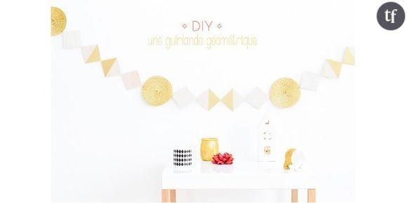 Déco de fêtes : comment fabriquer une guirlande de fêtes avec des sous-verres – DIY