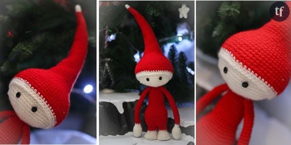 DIY de Noël: comment fabriquer un joli lutin du Père Noël au crochet ?