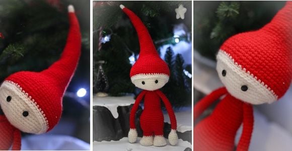 DIY de Noël: comment fabriquer un joli lutin du Père Noël au crochet ? 