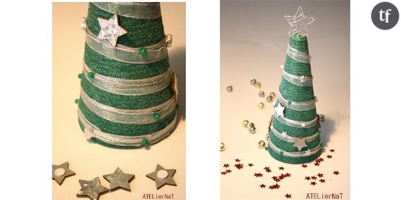 DIY de Noël : réaliser un sapin original avec de la corde peinte