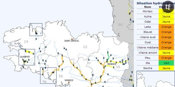 Météo France : la Bretagne toujours menacée par les inondations