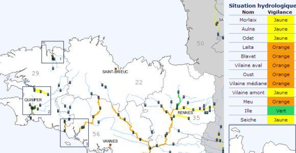 Météo France : la Bretagne toujours menacée par les inondations