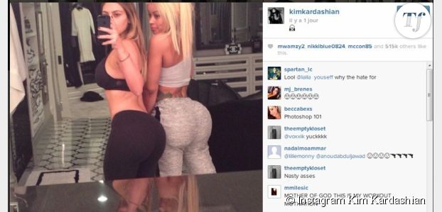 Kim Kardashian poste (encore) un selfie sexy de ses fesses sur Instagram