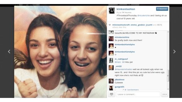 Kim Kardashian : sa selfie dossier avec Nicole Richie à 13 ans