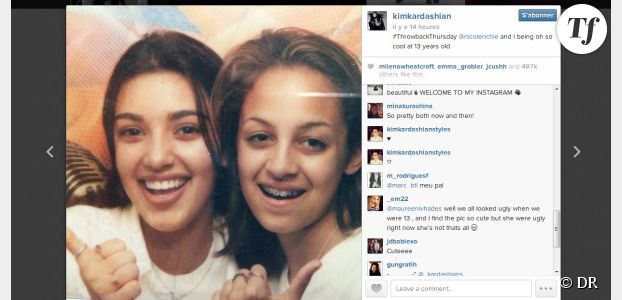Kim Kardashian : sa selfie dossier avec Nicole Richie à 13 ans