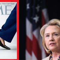 Hillary Clinton : quand "Time" en fait un talon géant qui piétine un homme