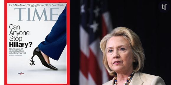 Hillary Clinton : quand "Time" en fait un talon géant qui piétine un homme