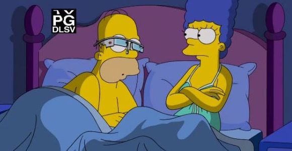 Google Glass : Homer Simpson teste les lunettes connectées
