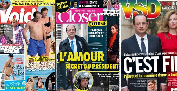 Affaire Hollande-Gayet - François et Valérie : 7 ans d'amour en 14 couvertures 