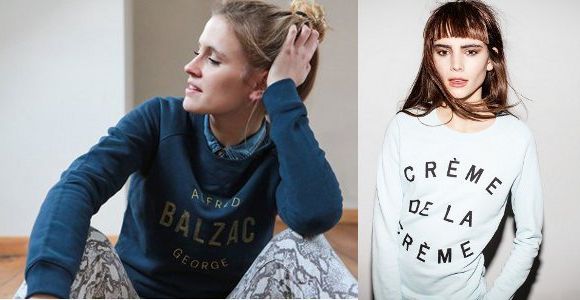 Sweats et tee-shirts à message pour week-ends stylés