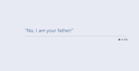 Facebook : découvrir le Look Back de Dark Vador 