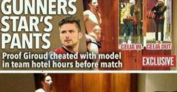 Olivier Giroud affirme ne pas avoir couché avec Celia Kay