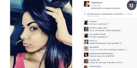 Shy'm : un nouveau piercing en mode "vache-qui-rit"