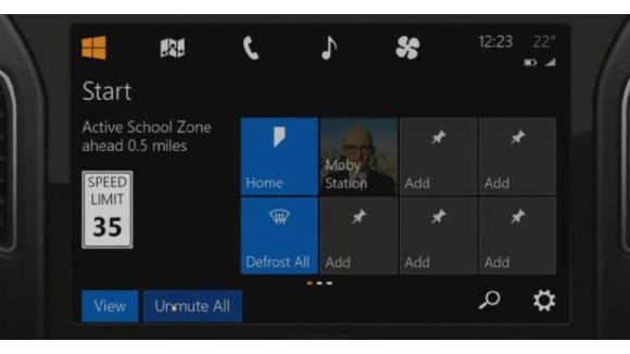 Windows in the car annoncé pour concurrencer Apple