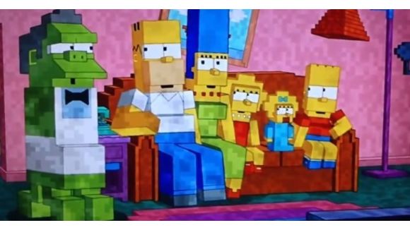 Minecraft : les Simpson font un clin d'oeil au jeu