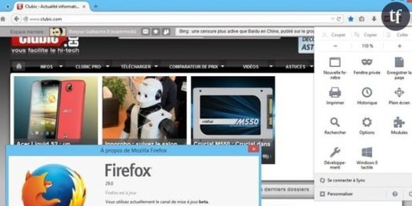 Firefox : une nouvelle interface pour le navigateur