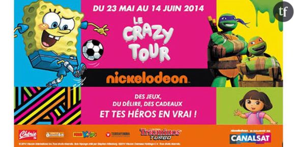 Crazy Tour Nickelodéon : est-ce que Dora et Bob l'éponge passent près de chez vous ?