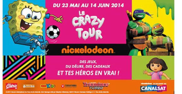 Crazy Tour Nickelodéon : est-ce que Dora et Bob l'éponge passent près de chez vous ?