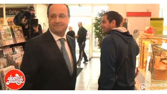 Insolite - Quand François Hollande surgit en plein rayon sandwich d'une station-service 