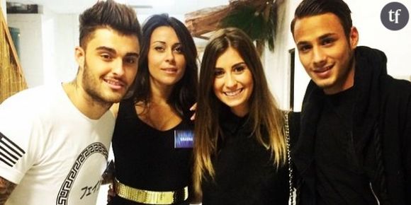 Shanna et Thibault : le couple pose avec Martika du Bachelor