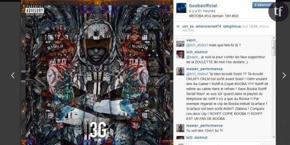 Booba annonce 3G, son nouveau morceau