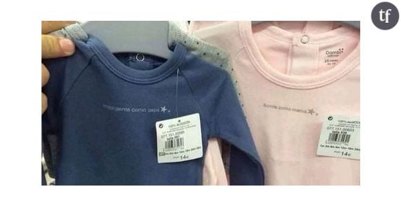 Espagne : des vêtements sexistes pour bébés retirés de la vente