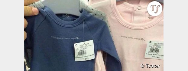 Espagne : des vêtements sexistes pour bébés retirés de la vente