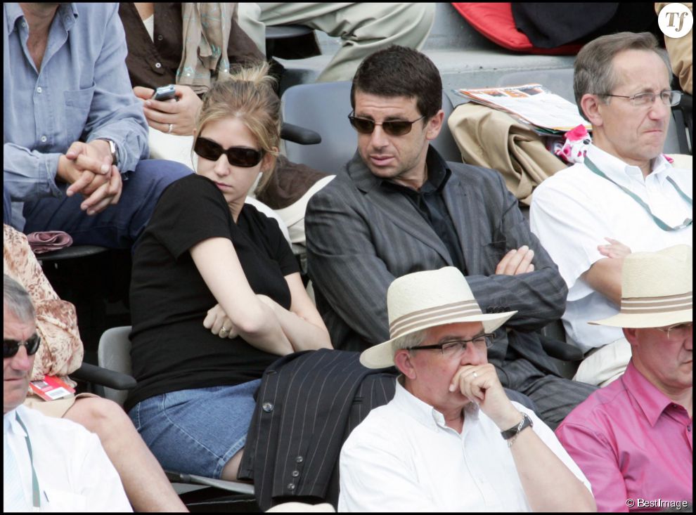  Patrick Bruel et son ex épouse Amanda Sthers à Roland Garros 