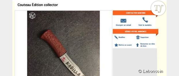 LeBonCoin : le (faux) couteau de Nabilla mis en vente