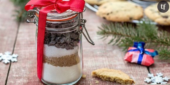 Kit à cookies en mason jar et autres tutos de bocaux gourmands pour Noël