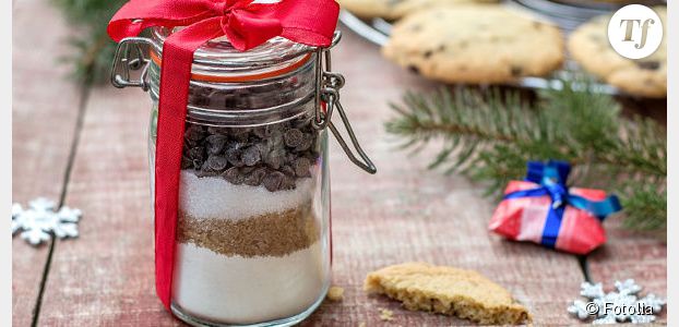 Kit à cookies en mason jar et autres tutos de bocaux gourmands pour Noël