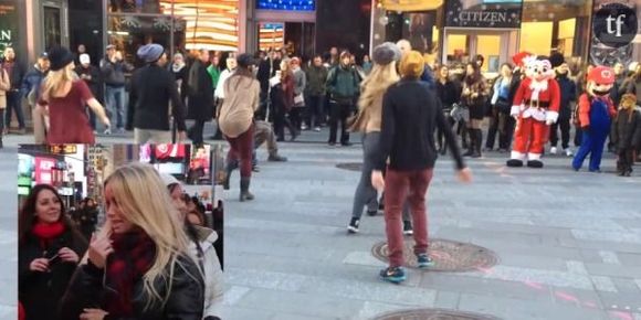 Demande en mariage : il organise un flashmob dans les rues de New York (vidéo)