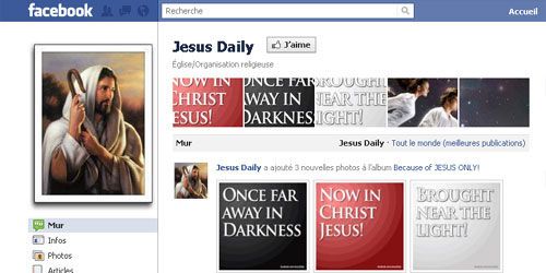 Jésus, le profil le plus consulté sur Facebook 
