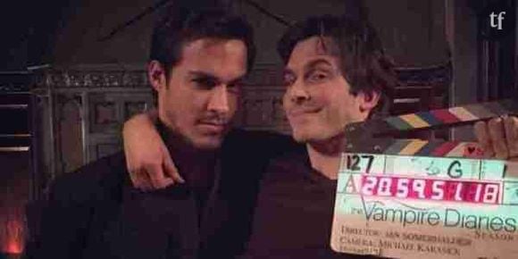 Vampire Diaries saison 6 : Ian Somerhalder et Chris Wood, nouveaux meilleurs amis ? (photo)