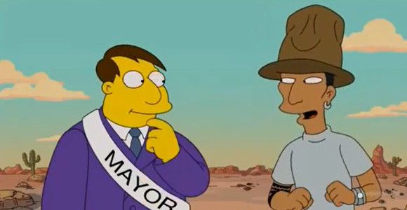 Les Simpson : Pharrell Williams moqué dans la série animée