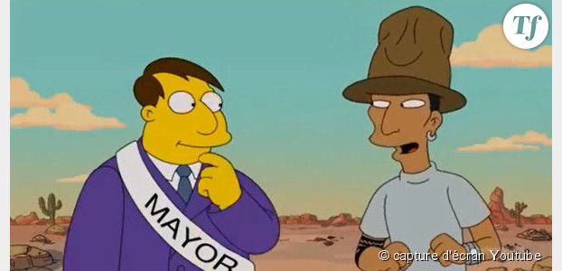 Les Simpson : Pharrell Williams moqué dans la série animée