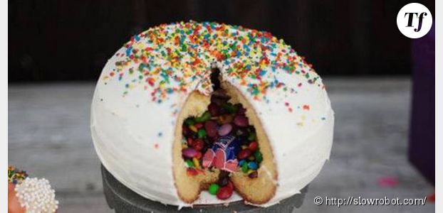 Piñata cake : recettes et astuces pour faire un  gâteau surprise avec cœur de bonbons