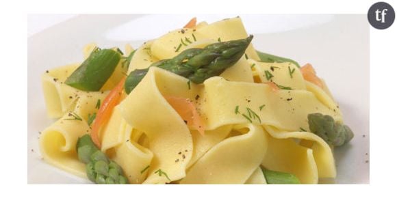 Tagliatelles aux asperges et palourdes