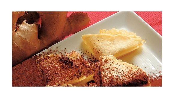 Mini-crêpes aux poires et gingembre