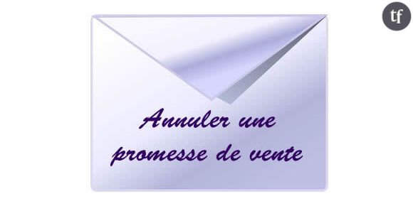 Comment annuler une promesse de vente?