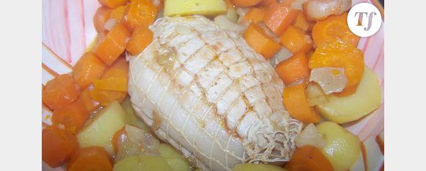 rôti de dinde aux carottes - sans graisse