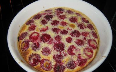 Clafoutis aux framboises