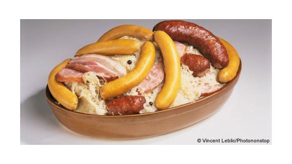 choucroute et magret de canard laqué