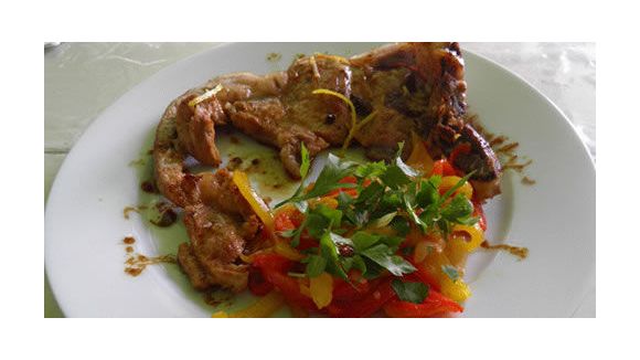 Côte de veau au caramel de gingembre 