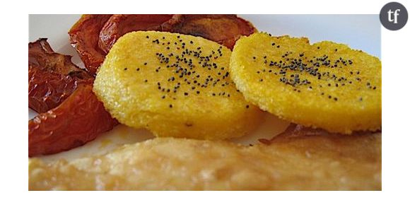 Les galettes de polenta comme Virginie dans Masterchef