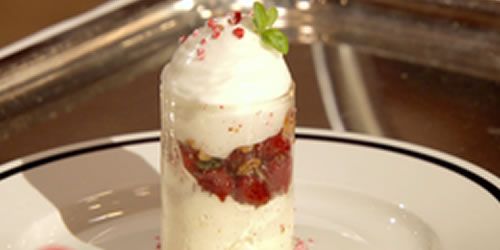 Le tube en sucre du dessert de Frédéric Anton à la finale de Masterchef